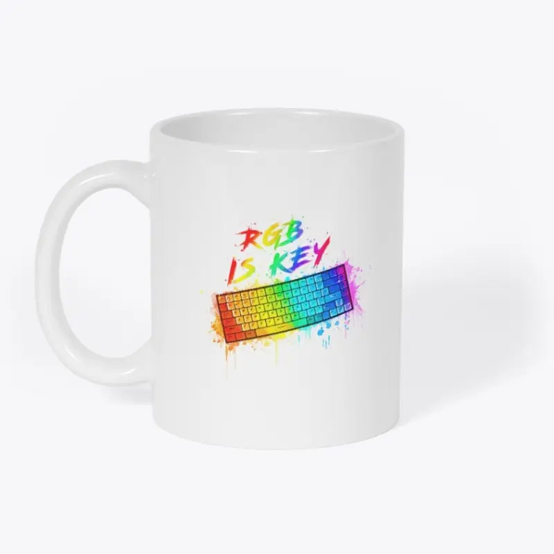 RGB is Key with Keyboard Mug